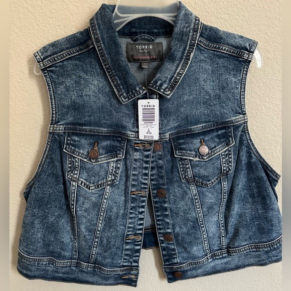 torrid Jackets & Blazers - Torrid denim vest